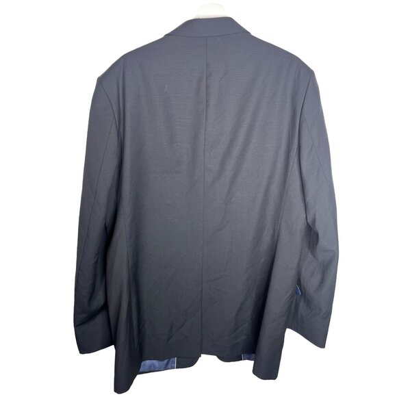 Oleg Cassini Men’s 44XL Wool Blazer Black Suit Jacket Sport Coat Classic Old Mon - Picture 2 of 11